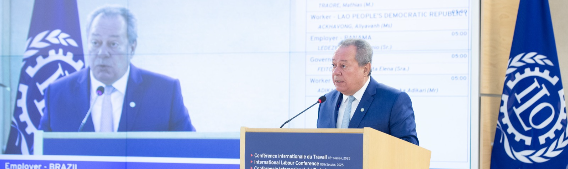 Em Genebra, presidente da CNI defende modernização da Lei Trabalhista no Brasil